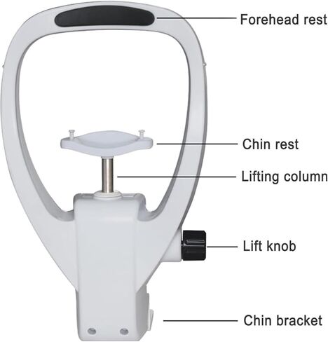 Optometry Lifting Chin Bracket with Adjustable Forehead Support 40MM Lifting Distance and Adjust Forehead Rest Height for Auto Refractometer and Ophthalmic Equipment in Saudi Arabia