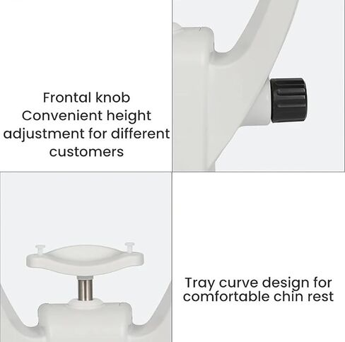 Optometry Lifting Chin Bracket with Adjustable Forehead Support 40MM Lifting Distance and Adjust Forehead Rest Height for Auto Refractometer and Ophthalmic Equipment in Saudi Arabia