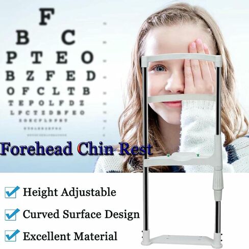Lifting Forehead Support,Chin Rest Forehead Support Optometry Accessories,Height Adjustable,H Type Vision Training Forehead,Glasses Equipment for Auto Refract- in Kuwait