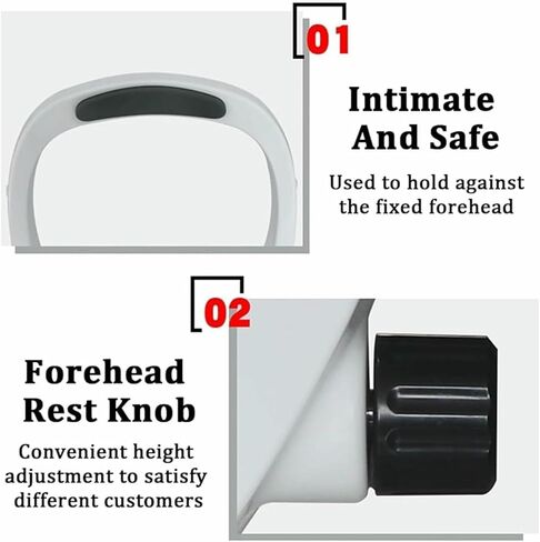 Accessories for Optometry Equipment,Chin Rest Forehead Support Optical Instrument,Vision Training Forehead Bracket,with Adjustment Knob- in Kuwait