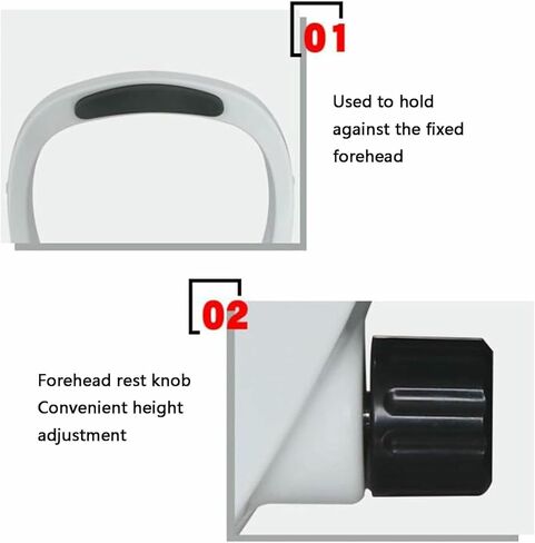 دعامة الذقن الجبين الثابتة، رفع بمقبض التعديل، لمراكز قياس البصر، ومحلات البصريات- in Kuwait