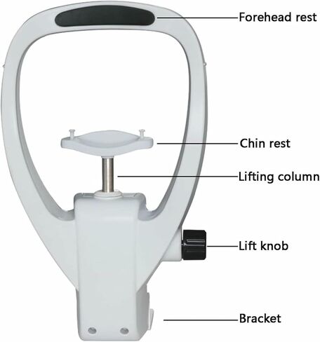 دعامة الذقن الجبين الثابتة، رفع بمقبض التعديل، لمراكز قياس البصر، ومحلات البصريات- in Kuwait
