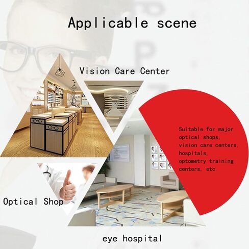 دعامة الذقن الجبين الثابتة، رفع بمقبض التعديل، لمراكز قياس البصر، ومحلات البصريات- in Kuwait