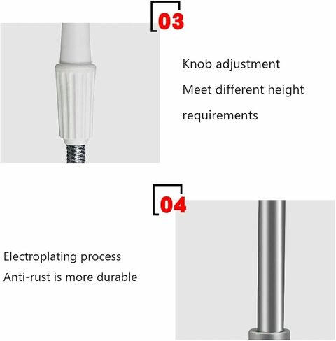 دعم الجبين من النوع H قابل للتعديل | ارتفاع 26-36 سم | مسند الذقن المنحني | ملحقات قياس البصر لمحلات النظارات ومستشفيات العيون وتدريب الرؤية- in Kuwait