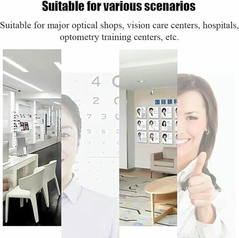 دعم الجبين من النوع H قابل للتعديل | ارتفاع 26-36 سم | مسند الذقن المنحني | ملحقات قياس البصر لمحلات النظارات ومستشفيات العيون وتدريب الرؤية- in Kuwait