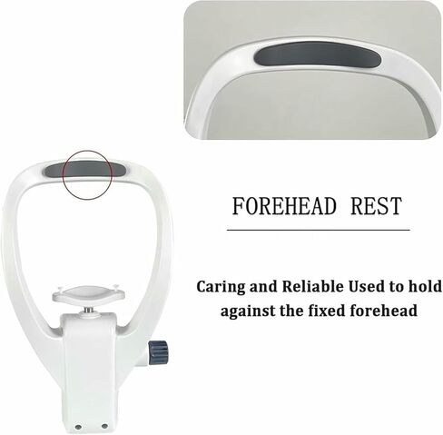 Chin Rest Forehead Support Optometry Accessories with Adjustment Knob, Ophthalmic Auto Refractometer Rest Vision Training Forehead Bracket- in Kuwait