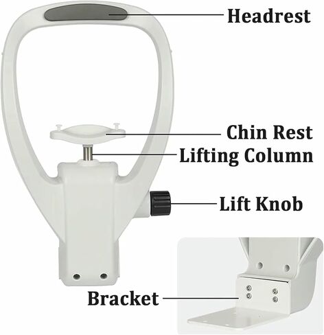 Chin Rest Forehead Support Optometry Accessories with Adjustment Knob, Ophthalmic Auto Refractometer Rest Vision Training Forehead Bracket- in Kuwait