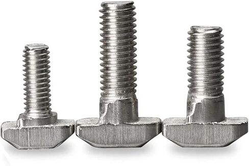 4pcs M8 T-Screw T-Hammer T-Bolt Aluminum Connector for 45 Aluminum Profile 12mm 16mm 20mm 25mm 30mmCNC(4545-M8-30mm 4PCS) in Saudi Arabia