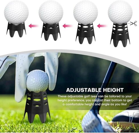 24PCS Plastic Golf Mat Tees for Home, Outdoor Indoor Golf Tees Simulator Training in Kuwait