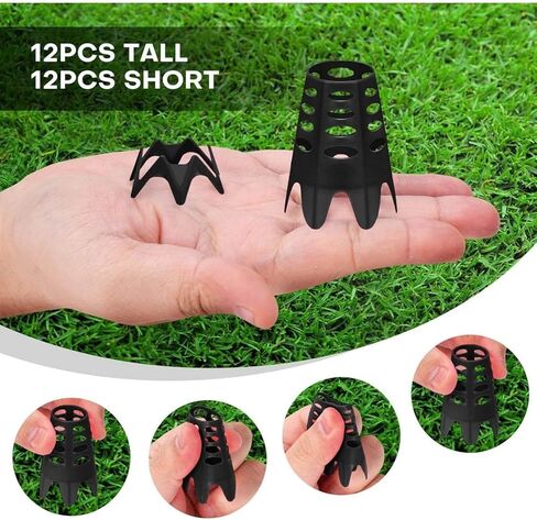 24PCS Plastic Golf Mat Tees for Home, Outdoor Indoor Golf Tees Simulator Training in Kuwait