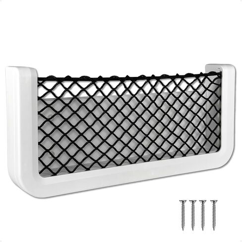 Five Oceans 2-Pack Boat Storage Net, White Frame, Black Elastic Netting, 9-7/8" x 4-1/2", Ideal Storage Net for Boat Organizer, Car, Rvs - FO4902-M2 in Saudi Arabia
