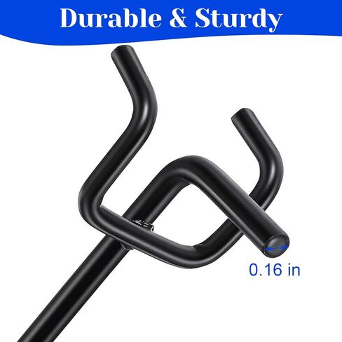 100 Pcs Black Pegboard Hooks, 8 Inch Stainless Steel Metal Pegboard Shelving Hooks Heavy Duty Bulk for 1/4 Garage Storage Organizer, Shelving Wall Display, Craft Room, Kitchen, Store Accessories in Saudi Arabia