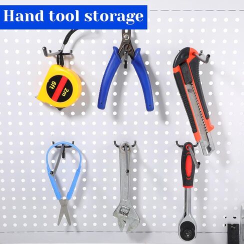 100 Pcs Black Pegboard Hooks, 8 Inch Stainless Steel Metal Pegboard Shelving Hooks Heavy Duty Bulk for 1/4 Garage Storage Organizer, Shelving Wall Display, Craft Room, Kitchen, Store Accessories in Saudi Arabia