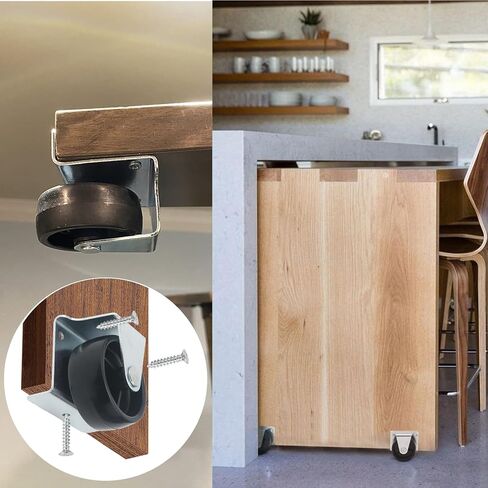 عجلات دوارة منخفضة الحجم مقاس 2 بوصة للسرير المتدحرج، والسرير القابل للطي للخزانة، والدرج، وخزانة الأثاث المتدحرجة، ودرج السرير المتدحرج 4 عبوات in Kuwait