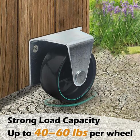 عجلات دوارة منخفضة الحجم مقاس 2 بوصة للسرير المتدحرج، والسرير القابل للطي للخزانة، والدرج، وخزانة الأثاث المتدحرجة، ودرج السرير المتدحرج 4 عبوات in Kuwait