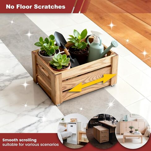 Mini Fixed Drawer Rubber Caster Wheels,1 Inch, Non Swivel, Set of 4, Small Rigid Furniture Low Profile Roller Castors, No Scratch, Quiet Rolling, 130 Lbs Load, for Home Furniture and Under-Bed Storage in Saudi Arabia