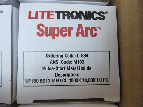 (12) LiteTronics L-884 Bulbs 150W Metal Halide Lamps ED17 Medium MP150 NEW!!!! ;#by:mkrk412 in Saudi Arabia