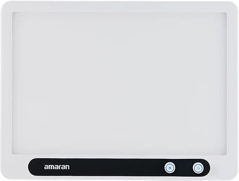 Amaran Verge ، ضوء لوحة LED ذات الحافة المضاءة لمبدعو سطح المكتب ، إضاءة ناعمة 26W ذات الألوان الثنائية 2700 كيلو بايت-6500 ألف ، التحكم الأمامي والتحكم في التطبيقات ، USB-C PD ، صامت-مثالي للبث والألعاب والفضة ، أبيض in Saudi Arabia