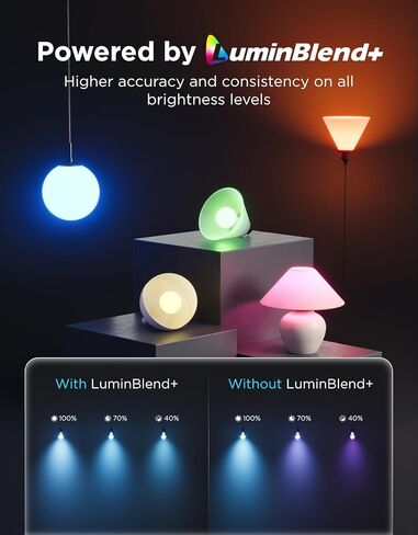 Govee 1600 Lumens Smart Light Bulbs, A21 LED Bulbs 100W Equivalent for Living Room, RGBWW Color Changing Light Bulbs Compatible with Matter, Alexa & SmartThings, CRI 90, E26 Base, 2.4GHz Only, 2-Pack in Saudi Arabia