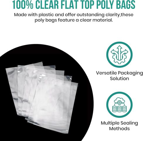 Levex - 12" x 30" (1000 Count) Open End Flat Top - 1.5-Mil Clear Poly Bags for Packaging, Shipping, Storage & Food (Bags Do Not Have a Seal or Prints) in Kuwait