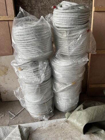 Gemmy Heart Graphite Impregnated Fiberglass Rope Seal Gasket Replacement for Wood Stoves 14mm 1meter White (14mm 1meter White) in Kuwait