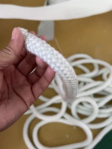 Gemmy Heart Graphite Impregnated Fiberglass Rope Seal Gasket Replacement for Wood Stoves 14mm 1meter White (14mm 1meter White) in Kuwait