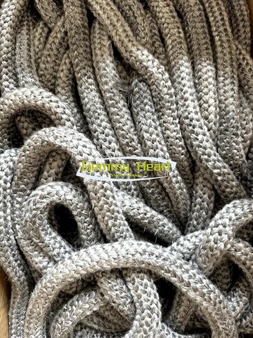 Gemmy Heart Graphite Impregnated Fiberglass Rope Seal Gasket Replacement for Wood Stoves 14mm 2meter Black (14mm 2meter Black) in Kuwait