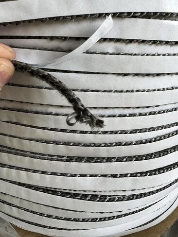 Gemmy Heart Stove Gasket Tape, Self Adhesive Flat Gasket for Woodstoves and Fireplaces 10 * 3 1meter Black (10 * 3 1meter Black) in Kuwait