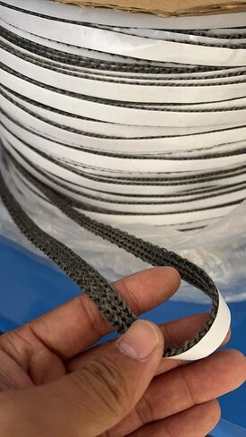 Gemmy Heart Stove Gasket Tape, Self Adhesive Flat Gasket for Woodstoves and Fireplaces 10 * 3 1meter Black (10 * 3 1meter Black) in Kuwait