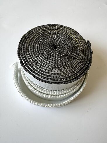 Gemmy Heart Stove Gasket Tape, Self Adhesive Flat Gasket for Woodstoves and Fireplaces 10 * 3 1meter Black (10 * 3 1meter Black) in Kuwait