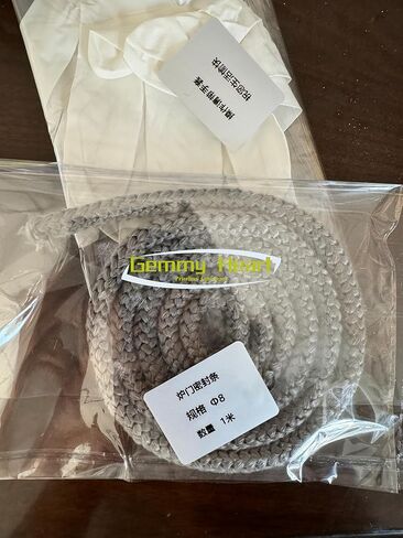 Gemmy Heart Graphite Impregnated Fiberglass Rope Seal Gasket Replacement for Wood Stoves 14mm 3meter Black (14mm 3meter Black) in Kuwait