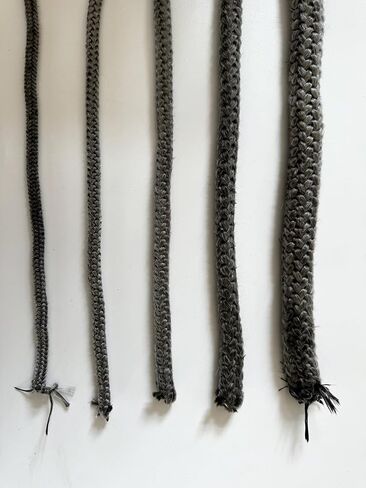 Gemmy Heart Graphite Impregnated Fiberglass Rope Seal Gasket Replacement for Wood Stoves 18mm 2meter Black (18mm 2meter Black) in Kuwait