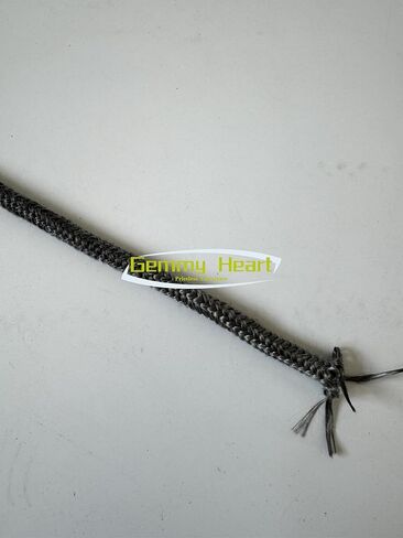 Gemmy Heart Graphite Impregnated Fiberglass Rope Seal Gasket Replacement for Wood Stoves 18mm 2meter Black (18mm 2meter Black) in Kuwait