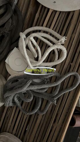 Gemmy Heart Graphite Impregnated Fiberglass Rope Seal Gasket Replacement for Wood Stoves 18mm 2meter Black (18mm 2meter Black) in Kuwait