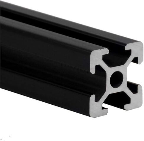 2020 T Slot Aluminum Extrusions Custom Length Set: 4X 340mm 4X 303mm 4X 350mm 2X 285mm 1x 135mm(Black) in Saudi Arabia