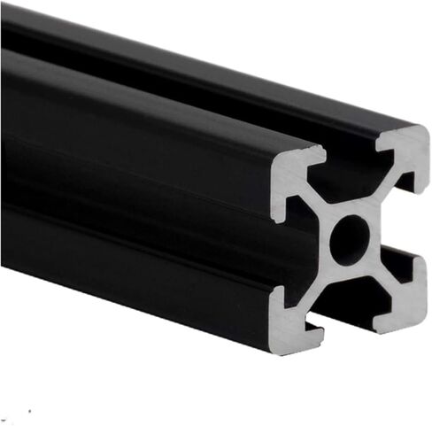1 Piece Black 2020 European Standard Anodized Aluminum Profile Extrusion 300mm 500mm Length Linear Guide 500mm(550mm) in Saudi Arabia