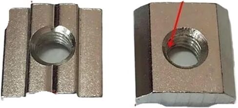 30pcs M6 M8 T-Type Square Nuts T-Type Rail Sliding Hammer Nuts for OB 30150 80160 Fasteners Aluminum Profiles(40M8) in Saudi Arabia