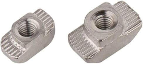 45 Series 10PCS T-Nuts for Aluminum Profiles M3 M4 M5 M6 M8 EU Standard Carbon Steel Hammer Square(M3) in Saudi Arabia