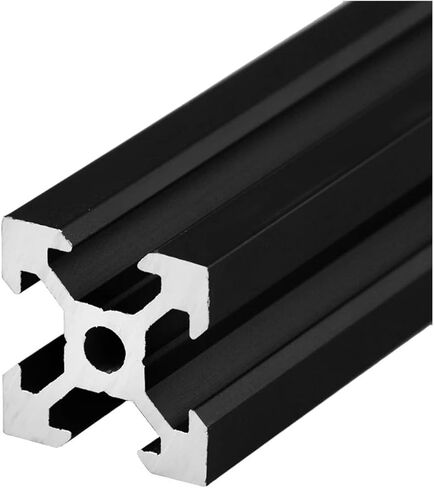 1 Piece Black 2020 V Groove European Standard Anodized Aluminum Profile Extruded Linear Guide 200mm 500mm(550mm) in Saudi Arabia
