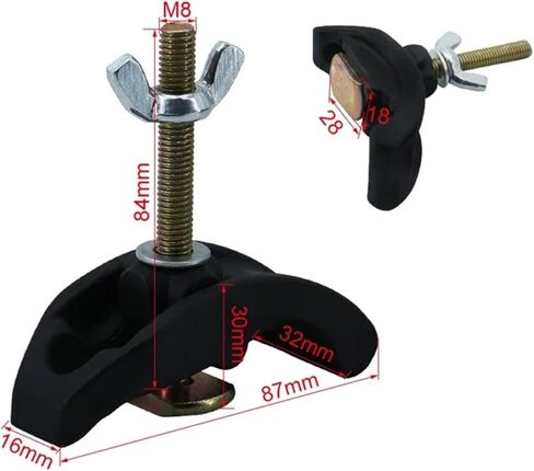 1pcs M8 T Slot clamp Bow clamp Nylon clamp Pressure Plate clamp Aluminum Workbench Accessories Set in Saudi Arabia