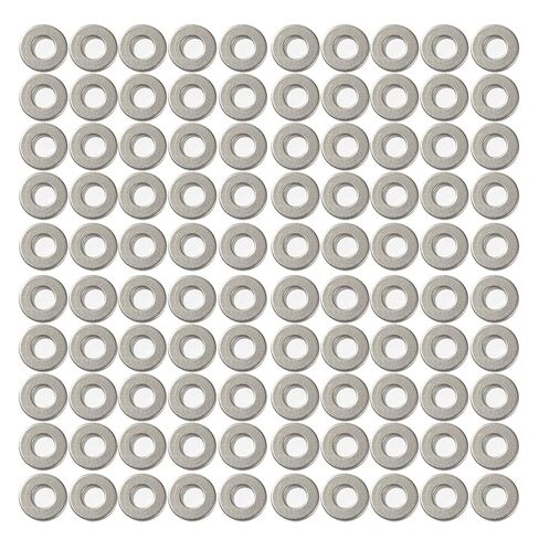 100 قطعة من الحلقات المسطحة لمسمار M8 (معرف 1/4 بوصة × 1 بوصة OD × 0.078 بوصة سمك)، 304 من الفولاذ المقاوم للصدأ، مجموعة غسالات مترية، غسالات حاجز M8 لمجموعة متنوعة من أجهزة البراغي، داخلي وخارجي، للاستخدام الصناعي in Kuwait