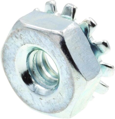 Prime-Line 9118766 K-Lock Nuts With External Tooth Washer, #6-32, Zinc Plated Steel (50 Pack) in Saudi Arabia
