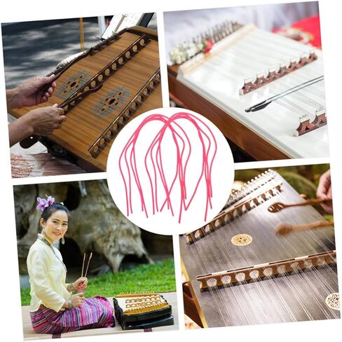 8pcs Yangqin Rubber Tube Replacement Kit Durable High Elasticity Repair Parts for Dulcimer Yangqin Instruments Versatile Design for Optimal Sound Quality in Kuwait