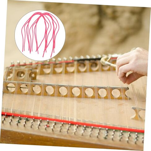 8pcs Yangqin Rubber Tube Replacement Kit Durable High Elasticity Repair Parts for Dulcimer Yangqin Instruments Versatile Design for Optimal Sound Quality in Kuwait