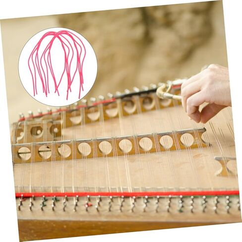 Toddmomy 8pcs Yangqin Rubber Tube Replacement Kit High Elasticity Design for Various Yangqin Chinese Dulcimer Instruments Easy Installation Durable Accessory Set in Saudi Arabia