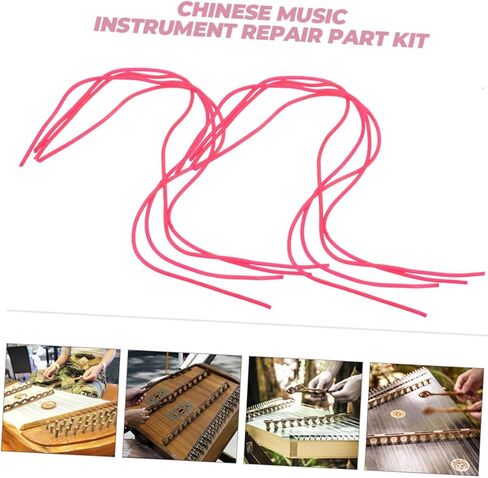 Toddmomy 8pcs Yangqin Rubber Tube Replacement Kit High Elasticity Design for Various Yangqin Chinese Dulcimer Instruments Easy Installation Durable Accessory Set in Saudi Arabia