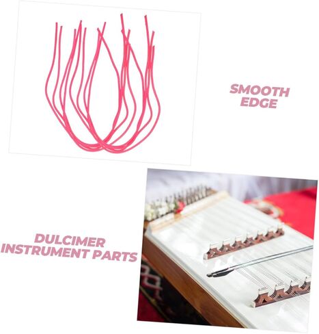 SUPVOX 8pcs Yangqin Rubber Tube Replacement Set Durable Accessories for Yangqin and Dulcimer Instruments for Optimal Performance Chinese Music in Saudi Arabia