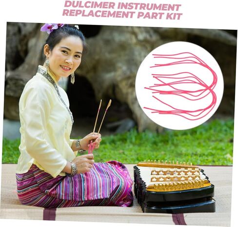 SUPVOX 8pcs Yangqin Rubber Tube Replacement Set Durable Accessories for Yangqin and Dulcimer Instruments for Optimal Performance Chinese Music in Saudi Arabia