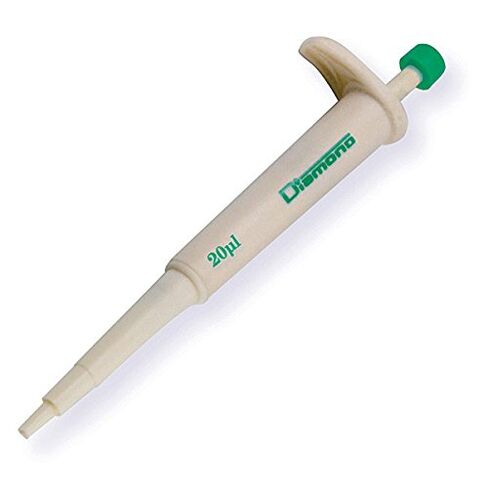 Globe Scientific 3322-20 Diamond Jr. Mini Pipette, Autoclavable, Green, 20µL Fixed Volume in Saudi Arabia