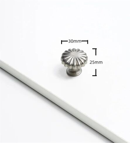 Simple Drawer Handle Antique Cupboard Door Round Aluminum Dresser Single Hole 1Pcs(Silver) in Saudi Arabia